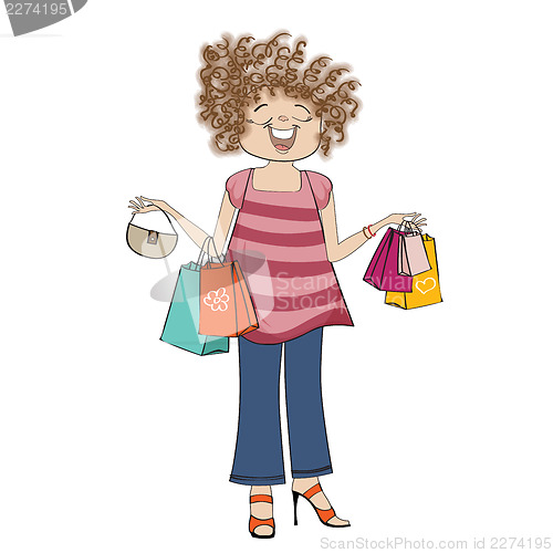 Image of woman at shopping