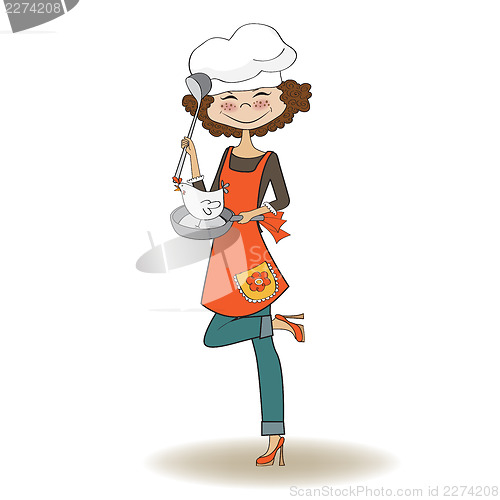 Image of woman cooking