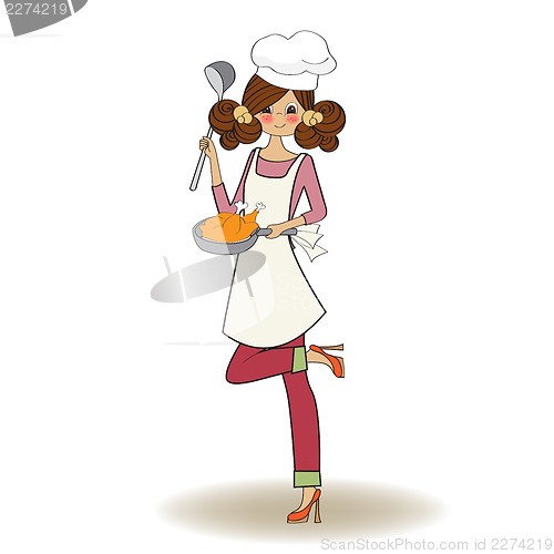 Image of woman cooking