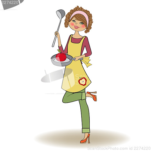 Image of woman cooking