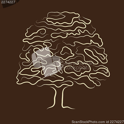 Image of stylized tree silhouette