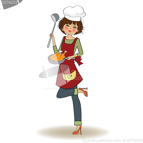 Image of woman cooking