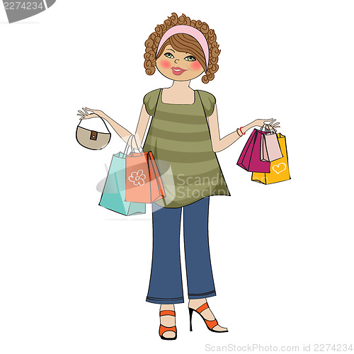 Image of woman at shopping