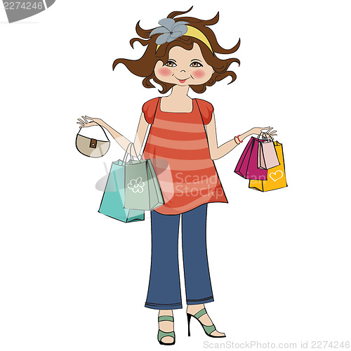 Image of woman at shopping