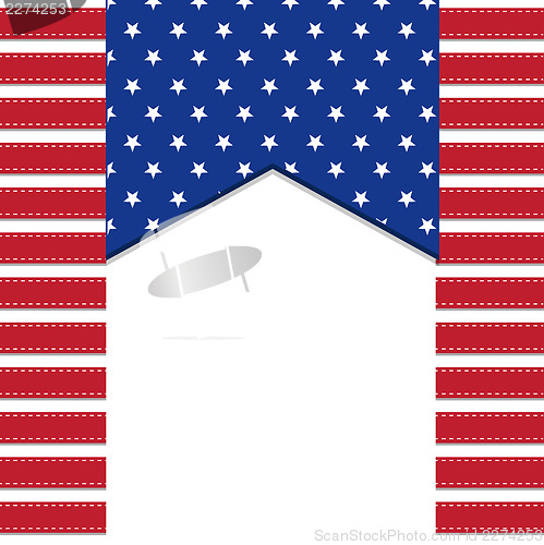 Image of American flag background with stars symbolizing 4th july indepen