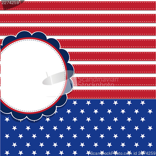 Image of American flag background with stars symbolizing 4th july indepen