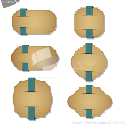 Image of Label items set isolated on white format