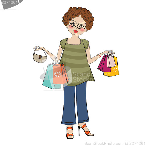 Image of woman at shopping