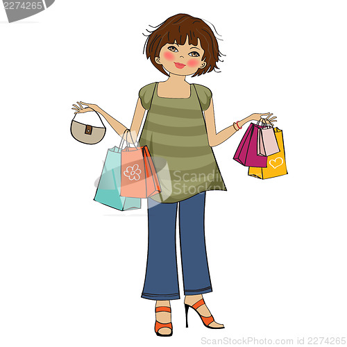 Image of woman at shopping
