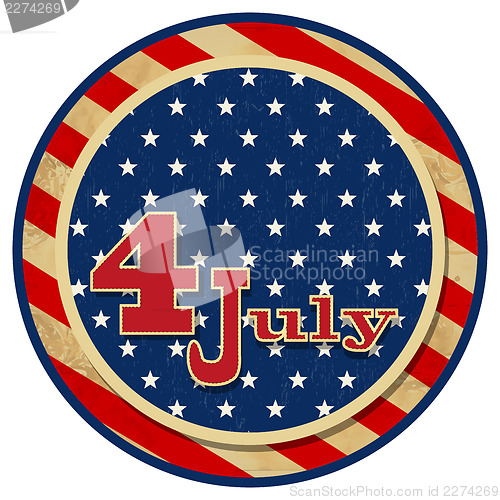 Image of American flag background with stars symbolizing 4th july indepen