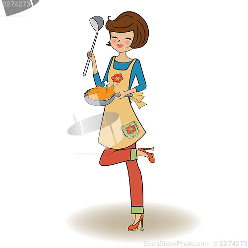 Image of woman cooking