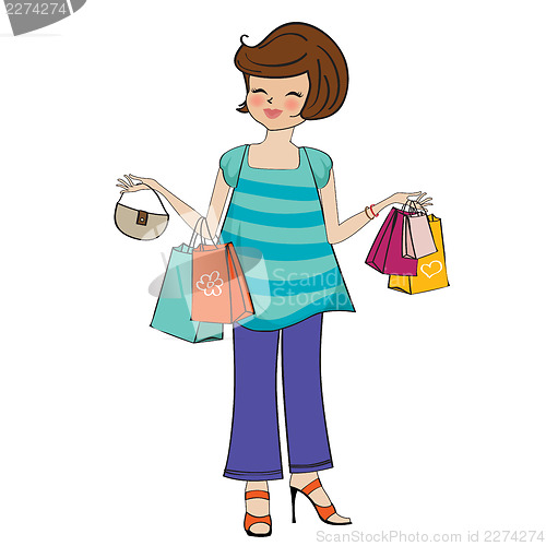 Image of woman at shopping
