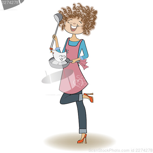 Image of woman cooking