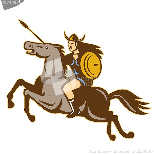 Image of Valkyrie Amazon Warrior Horse Rider