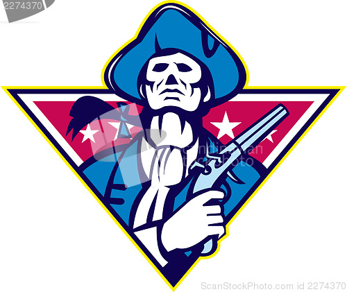 Image of American Patriot Minuteman Flintlock Pistol