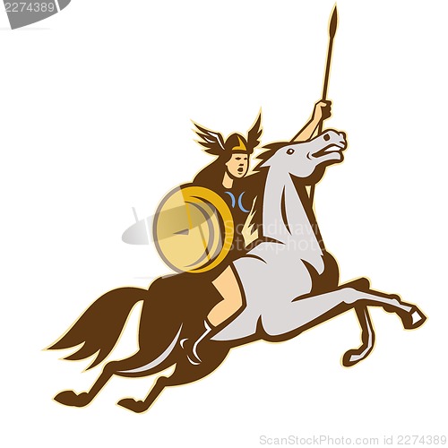 Image of Valkyrie Amazon Warrior Horse Rider