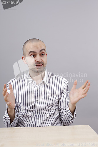 Image of Man at desk