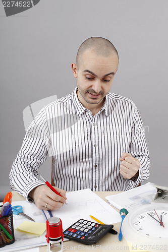 Image of Man at desk