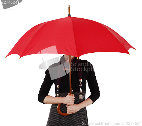 Image of Woman with umbrella