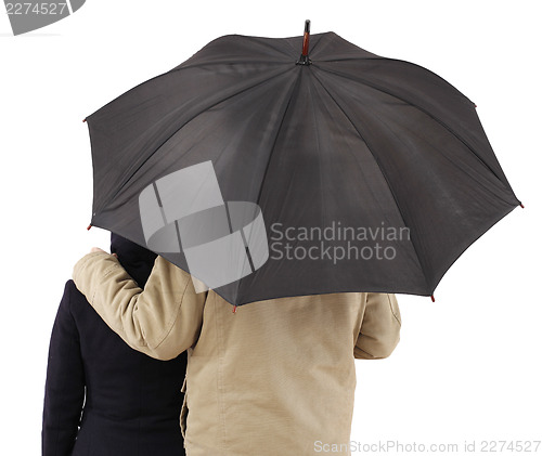 Image of Couple with umbrella