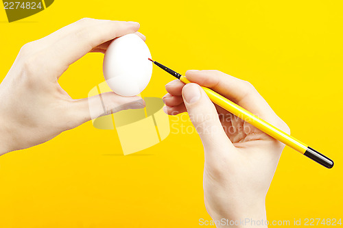 Image of Painting easter egg