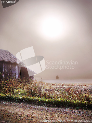 Image of Misty countryside