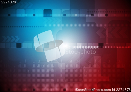 Image of Dark abstract hi-tech vector background