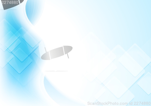 Image of Colourful wavy tech background