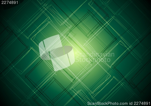 Image of Vibrant green tech design