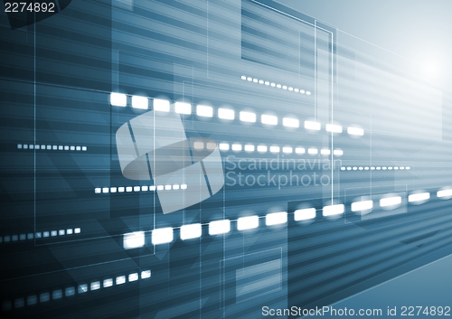 Image of Dark blue vector motion background