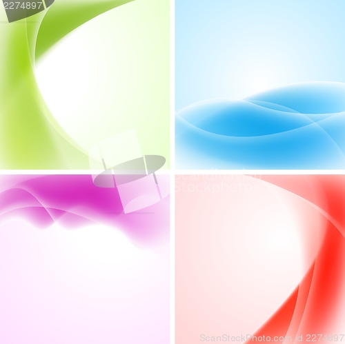 Image of Colourful waves design
