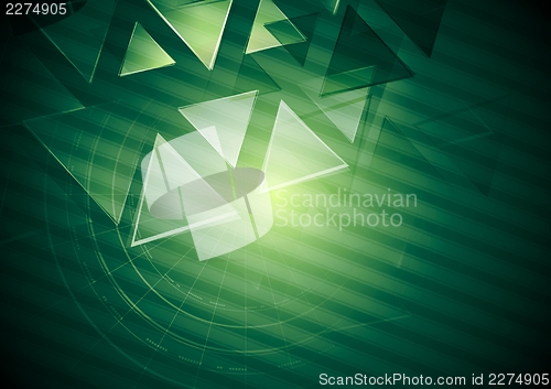 Image of Abstract green vector background