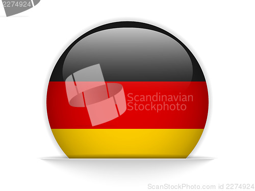 Image of Germany Flag Glossy Button