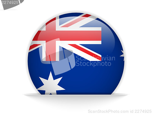 Image of Australia Flag Glossy Button