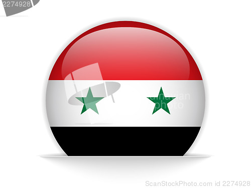 Image of Syria Flag Glossy Button