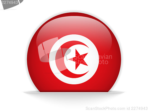 Image of Tunisia Flag Glossy Button