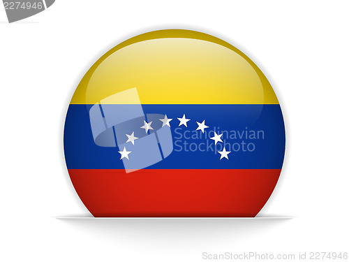 Image of Venezuela Flag Glossy Button