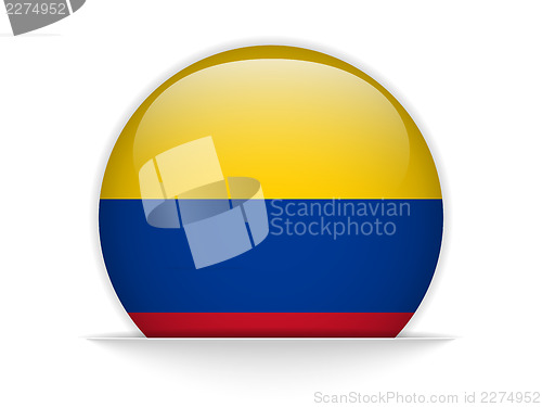 Image of Colombia Flag Glossy Button