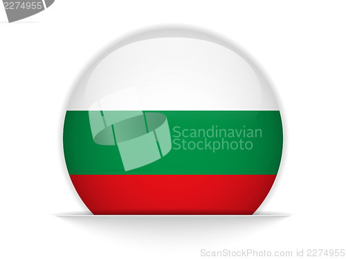 Image of Bulgaria Flag Glossy Button