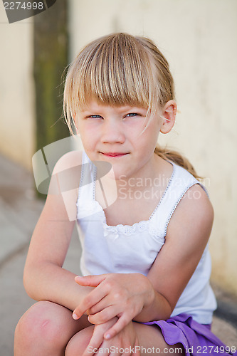 Image of Portrait of young girl