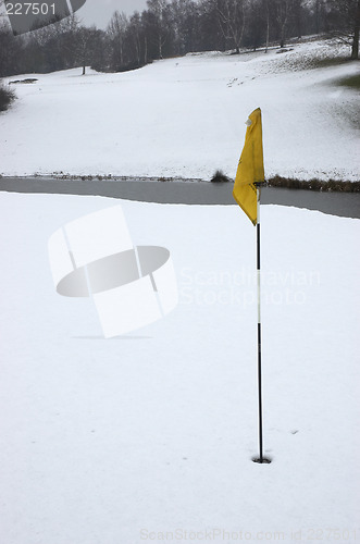 Image of Hole in snow