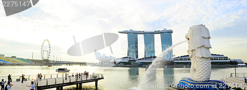 Image of Merlion fountain