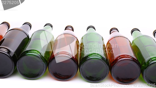 Image of Bottles lying in perspective