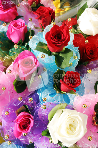 Image of Multi-colored roses