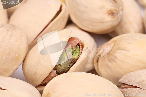 Image of Wallpaper of  one open pistachio