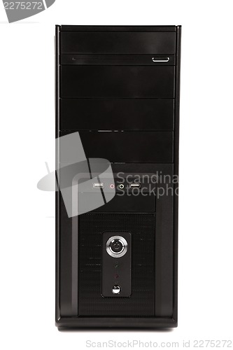 Image of central processing unit isolated under the white background