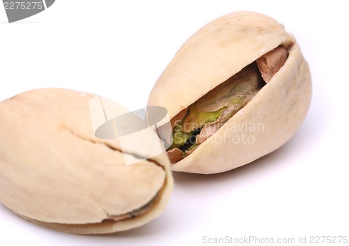 Image of Two pistachios close-up