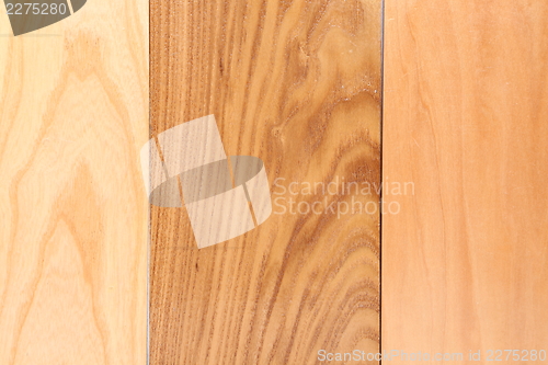 Image of Three wooden plank close-up