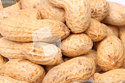 Image of close-up of some peanuts. background