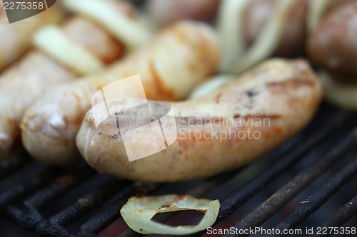 Image of BBQ sausage with onion